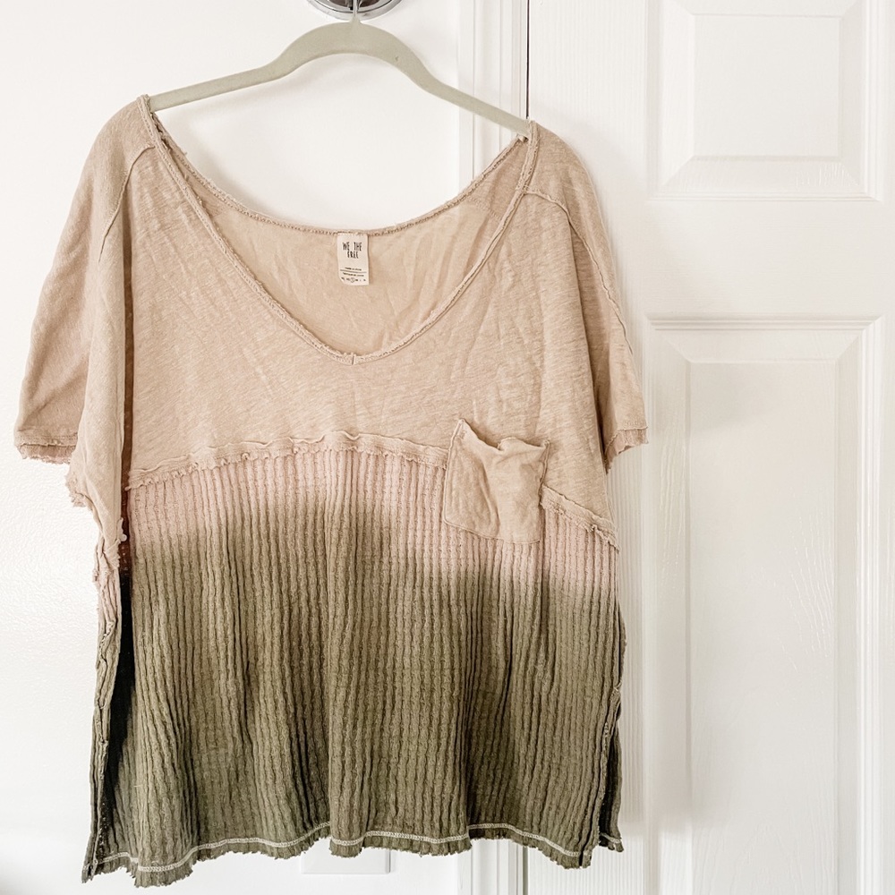 FREE PEOPLE soft thermal t-shirt S